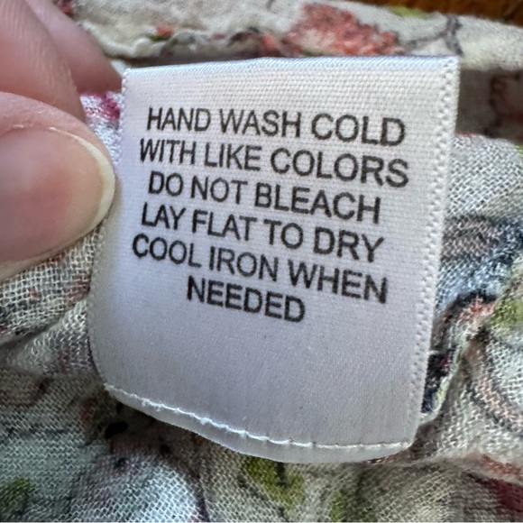 ModCloth Vintage Floral Bird Print Sleeveless Top Tie Shoulders M - Picture 11 of 11